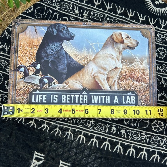 Metal Labrador sign- Life is Better with a Lab - Picture 2 of 4